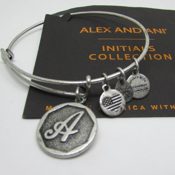 Alex and Ani Initial Bracelet - Picture 1 of 3